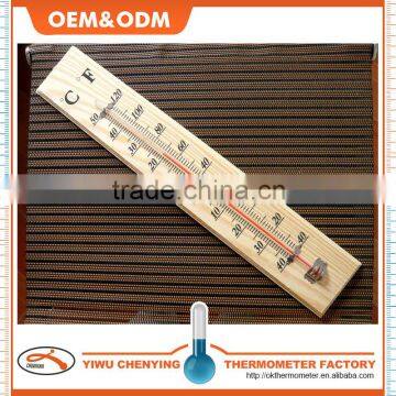 wooden indoor thermometer red kerosene measured print black font eco-friendly competitive price fast read temperature