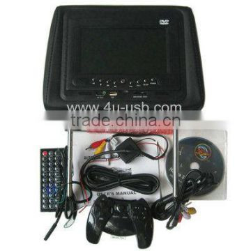 BLack Car Automobile headrest DVD Player