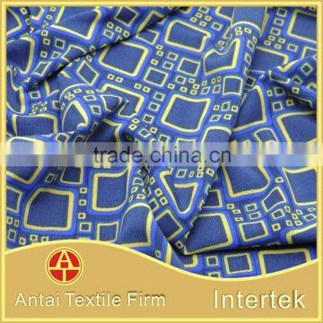 Printed nylon fabric with geometric figures design