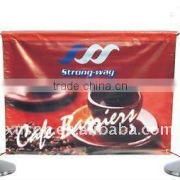 Crowd head steel advertising canvas cafe Barriers