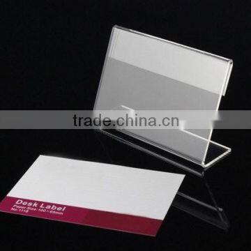 L-shaped Acrylic Table Sign/perspex Price Tag/PMMA Display Card photo-3