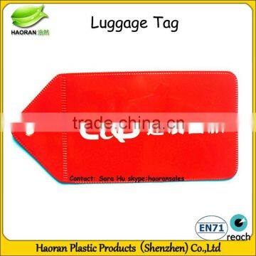 Soft pvc travel luggage tag