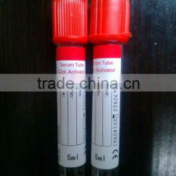 Disposable pro-coagulation tube used for blood serum