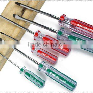 6pcs Colorful Transparent Handle Screwdriver Set Crossed and Slotted Screwdriver photo-3