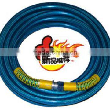 2016  good price DN 6 SAE 100R1AT 1/4 " for cleaning machine steel braided blue transparent rubber hose
