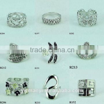 Wholesale Lots Fashion Silver Finger Girl and Boy Thin Silver Ring R0150 photo-4
