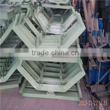 10deg return conveyor idler frame with D140mm conveyor roller idler for copper belt conveyor