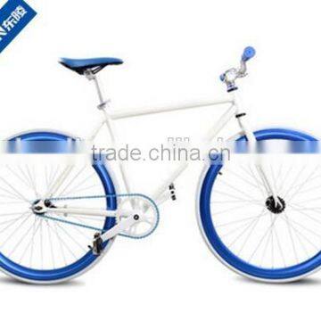 factory price colorful 700C hi-ten steel single speed road bicycle for men