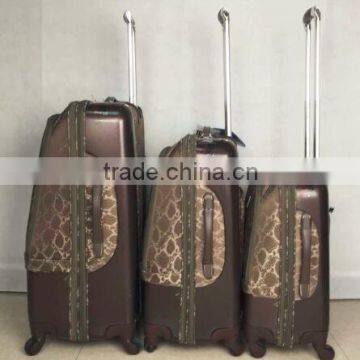Stock Quality PC With Polyester 3pcs Trolley Luggage Set photo-3