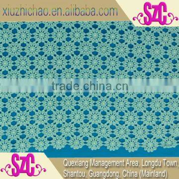 high quality 125cm embroidery chemical cotton lace fabric