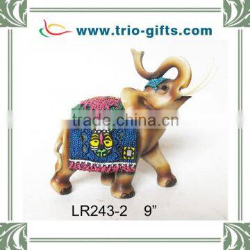 Gorgeous polyresin indian elephant decoration