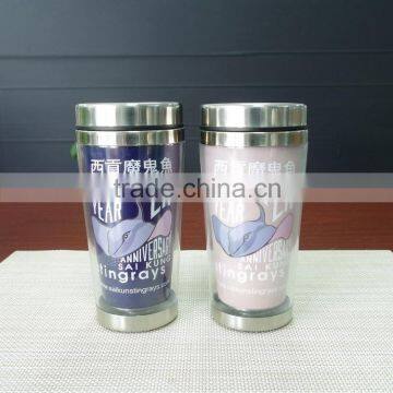 16oz Promotional gift Custom logo double wall stainless steel color changing cup