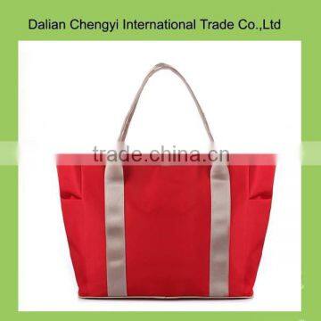 Manufacturer qualified high capacity polyester mommy bag with two straps