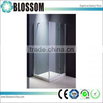 3 sided shower enclosure frameless hinge glass accordion shower doors