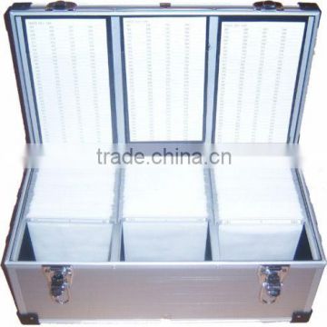 1 x 420 DJ Aluminium CD DVD Blu Ray Disc Storage Flight Carry Case Box