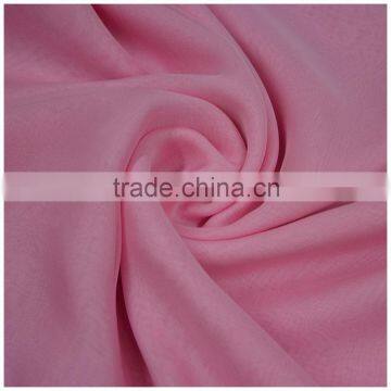Light 30D chiffon 100%polyester pink colourful chiffon frocks designs