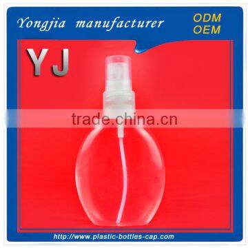 Transparent PET 100 ml plastic spray bottle