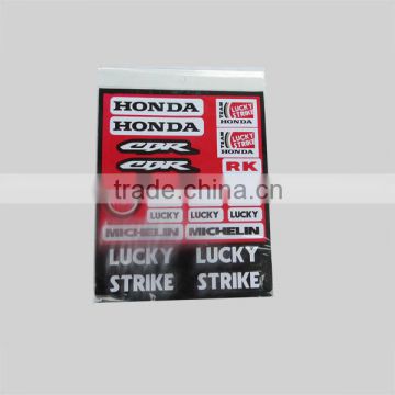 China specialized bike decals motorcycle stickers