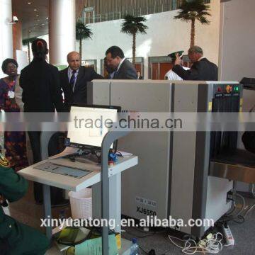 Hot sale XJ6550 x-ray baggage scanner for travel bag scanning, airport baggage scanner