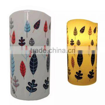 Deqogo Xmas Cheer Digital Printed Flameless LED Candle