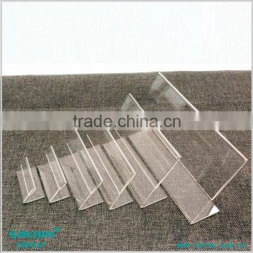 High Clear Free Standing Supermarket Shelf Plastic Label Holder