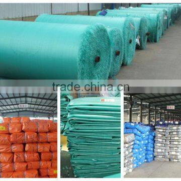 China Supplier Cheap PE Tarp high tensible leno woven fabric striped hem pp rope finished colored awning make-to-order tent use