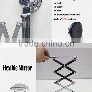 2016 A-bomb Hot Selling Metal Chrome Wall Cosmetic Mirror With TPU Sucker/make-up Mirror/frame Mirror photo-4