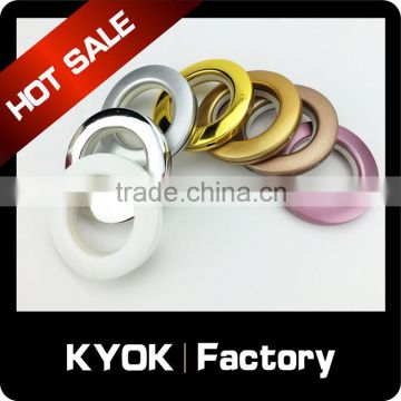 KYOK Rome style product design with best price and quality, sumptuousness round gold plastic curtain rod rings