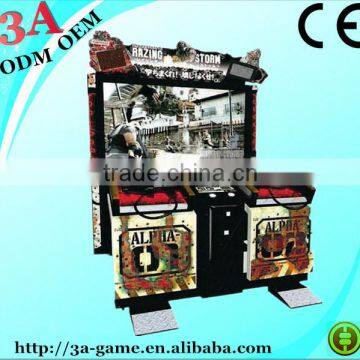 Original Coin Operated Razing Storm Gun Arcade Video Shooting Game Machine