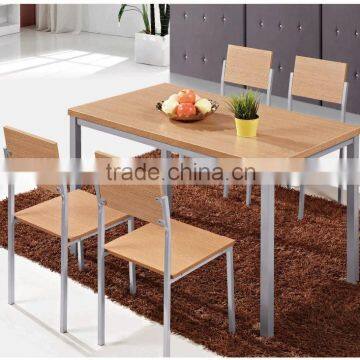 Foshan Factory Directly sale wooden dining table set / melamine dining table set