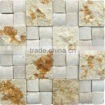 Sunny Beige 3D Marble Mosaic