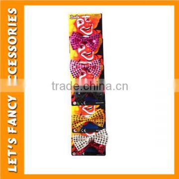 Clown Glittering Elastic Bow Tie Party Neckwear