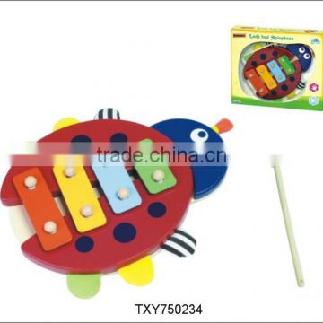 Beetle Wooden Harp/Xylophone Musical Instrument Knock Piano Kids Toys