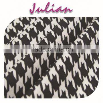 large houndstooth printed Fabric poly milk fiber Spandex Digital Printing Fabric                        
                                                Quality Choice