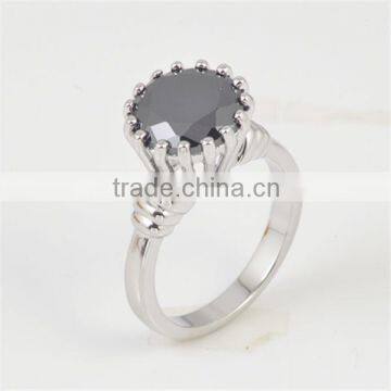 Jeweled alloy finger ring