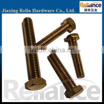 hex bolts, brass bolt, DIN933