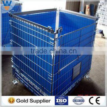 Zinc Plated Steel Welded Wire Mesh Pallet Cage photo-4