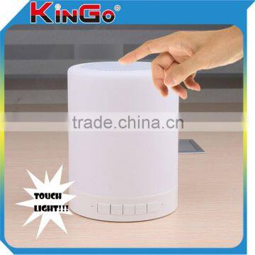 Portable Wireless Bluetooth Speaker Touch Sensor Led Table Lamp with Mini Speaker