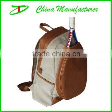 Unique design leather tennis bag backpack China