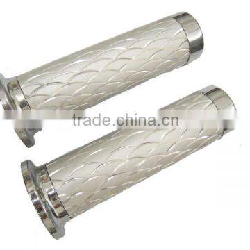 white color aluminium handlebar handle grip