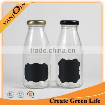 Clear 8oz Chalkboard Milk Bottle Wholesale