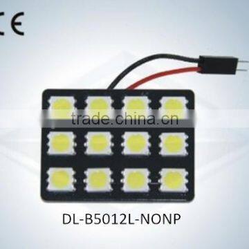 LED Auto Light Dome Lamp No Polarity 12SMD 5050 with CE