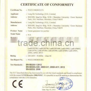 Ozone Detector/Long Life Integrated Ozone Generator/ozonizer/ Ozonator