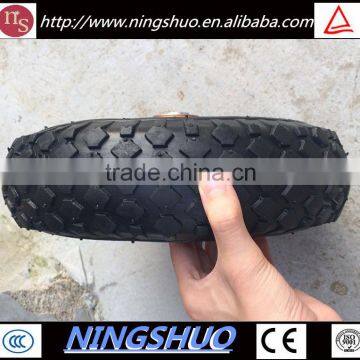 Industry of small high elastic rubber pneumatic wheel for trolley