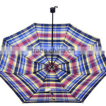 factory custom luxury quality potent frame checkerboard printed umbrella