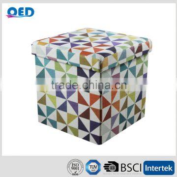 Factory Direct Folding Leather Ottoman Pouf