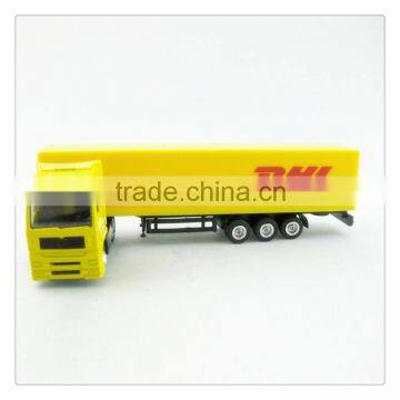 Transportation container diecast metal truck toy