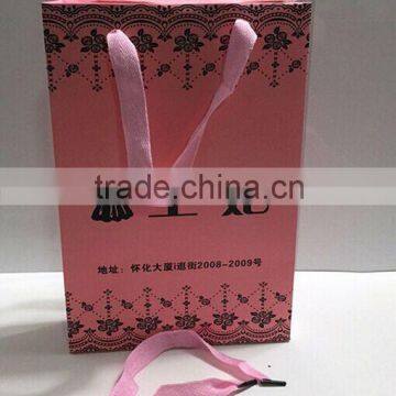 pink luxury paper shopping bag for girls