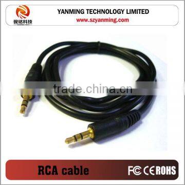 Silver Plated 3.5 jack to rca 3.5mm Male Stereo Jack to 2 Female RCA Plug Cable