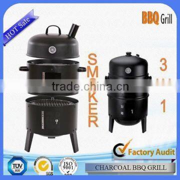 New Technology complete parties charcoal smoker grill